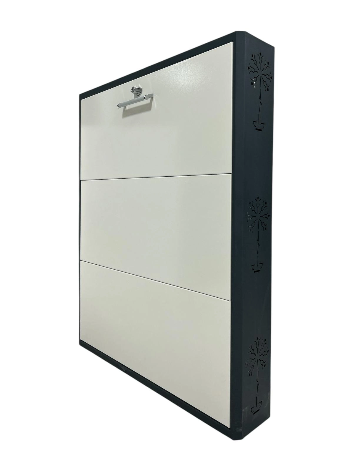 Ayakkabılık Metal 3X4 Antrasit-Beyaz