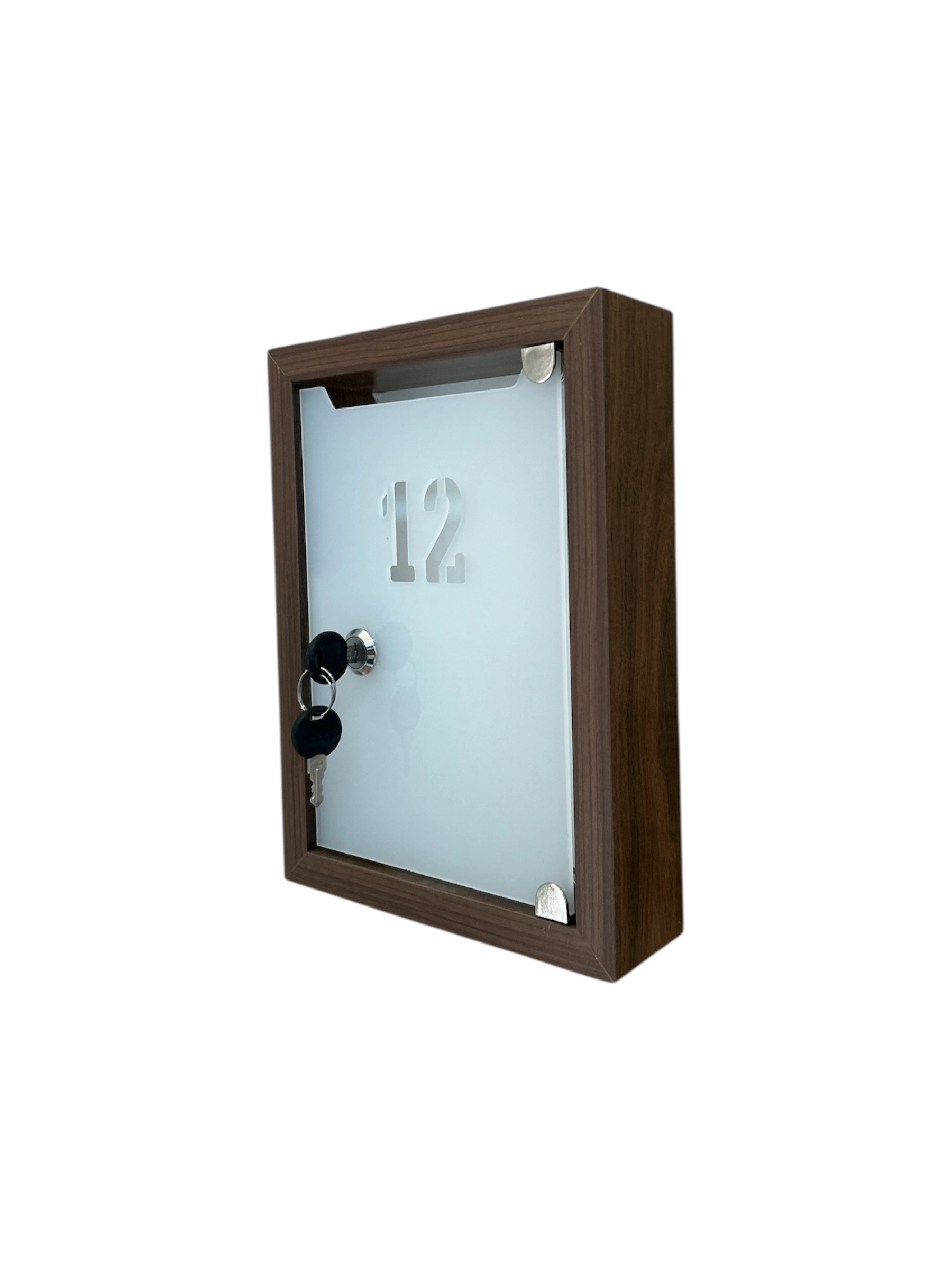 Posta Kutusu Plexi Kapak Ceviz Renk