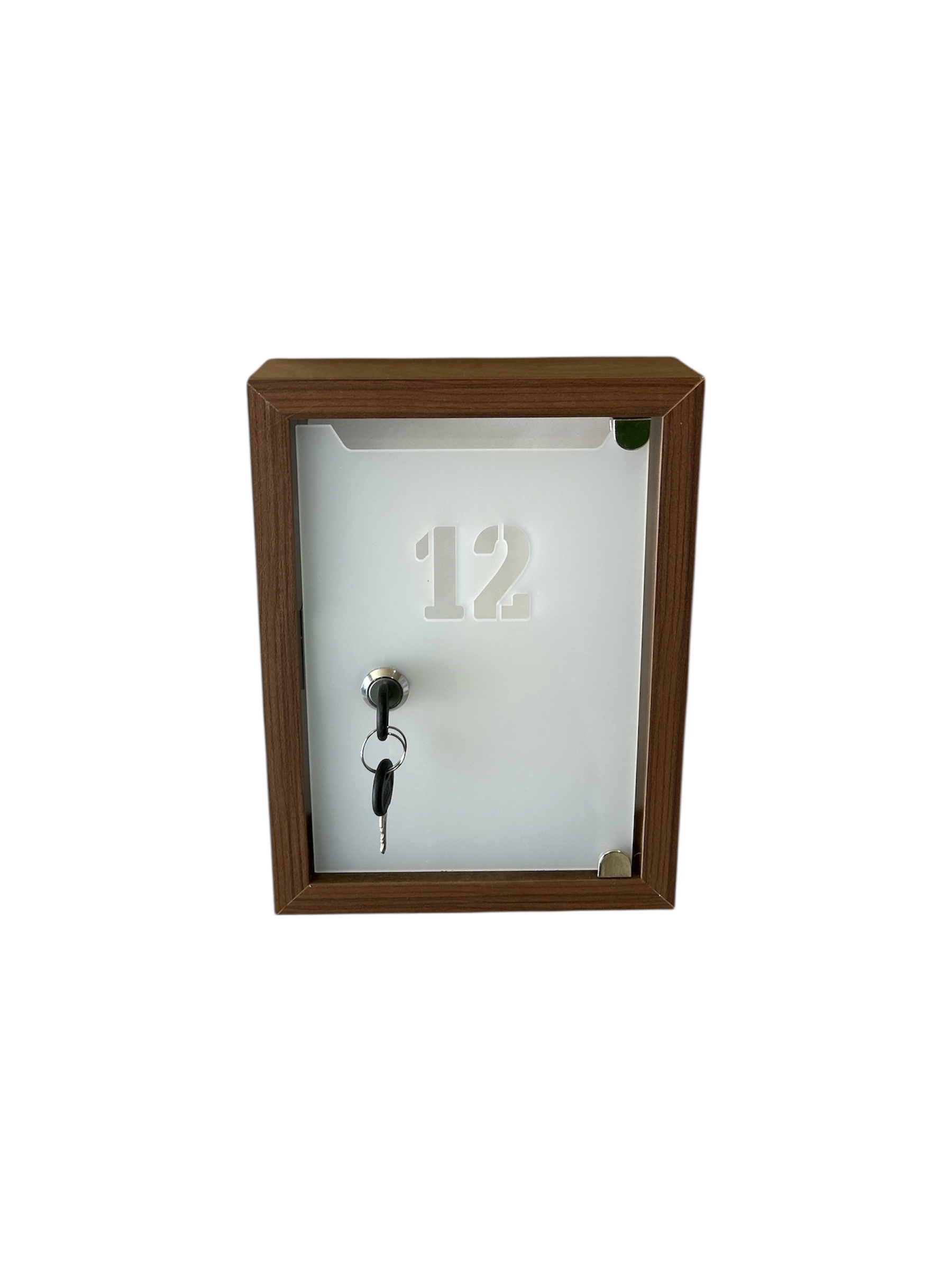 Posta Kutusu Plexi Kapak Ceviz Renk