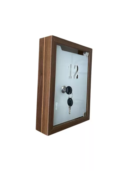 Posta Kutusu Plexi Kapak Ceviz Renk